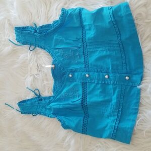 Free People Kerry Button-Up Corset Top